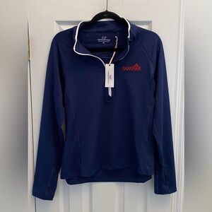 Vineyard Vines - Saratoga pullover 1/4 zip pull- Size XL - Navy Blue